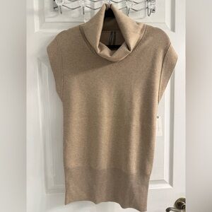 Anthropologie Taupe Cowl Neck Sweater